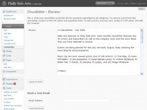 Newsletter Admin