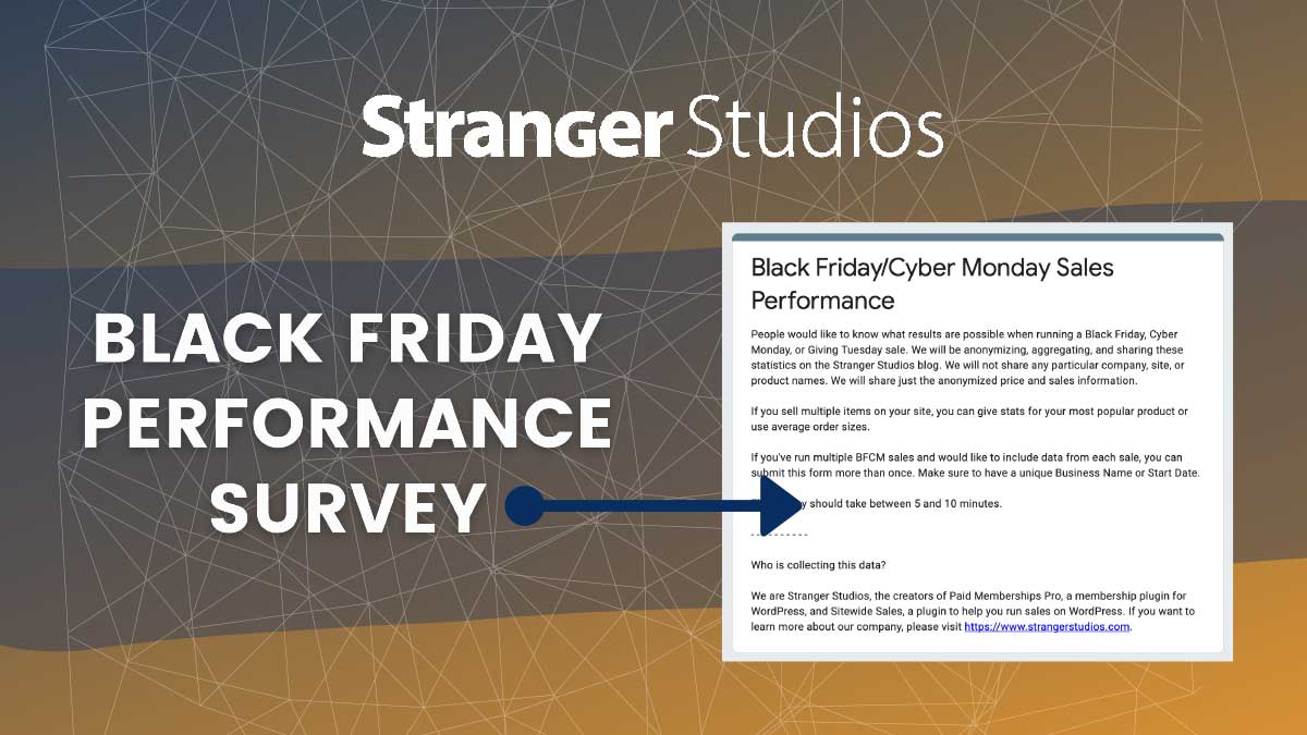 Banner for Black Friday Performance Survey post