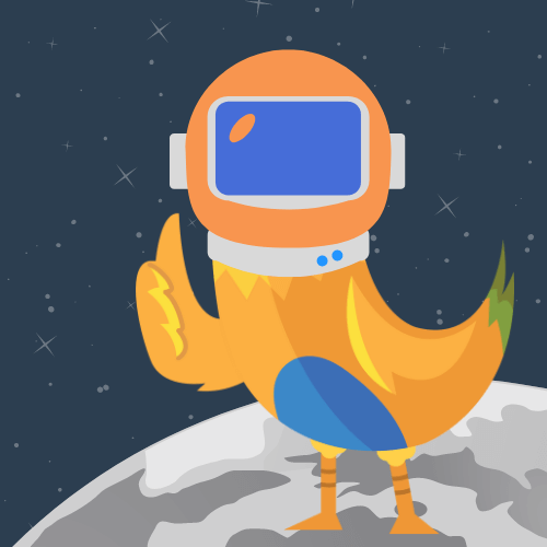 PMPro Mascot Nugget Walking on the Moon